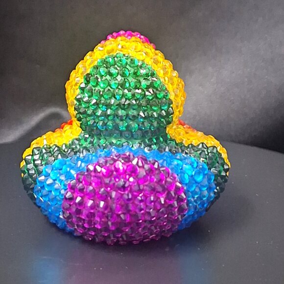 Rainbow Rubber Duck, Pride Duck, Colorful Jeep Duck, Unique Gift, Bling/Bedazzle - Picture 5 of 8